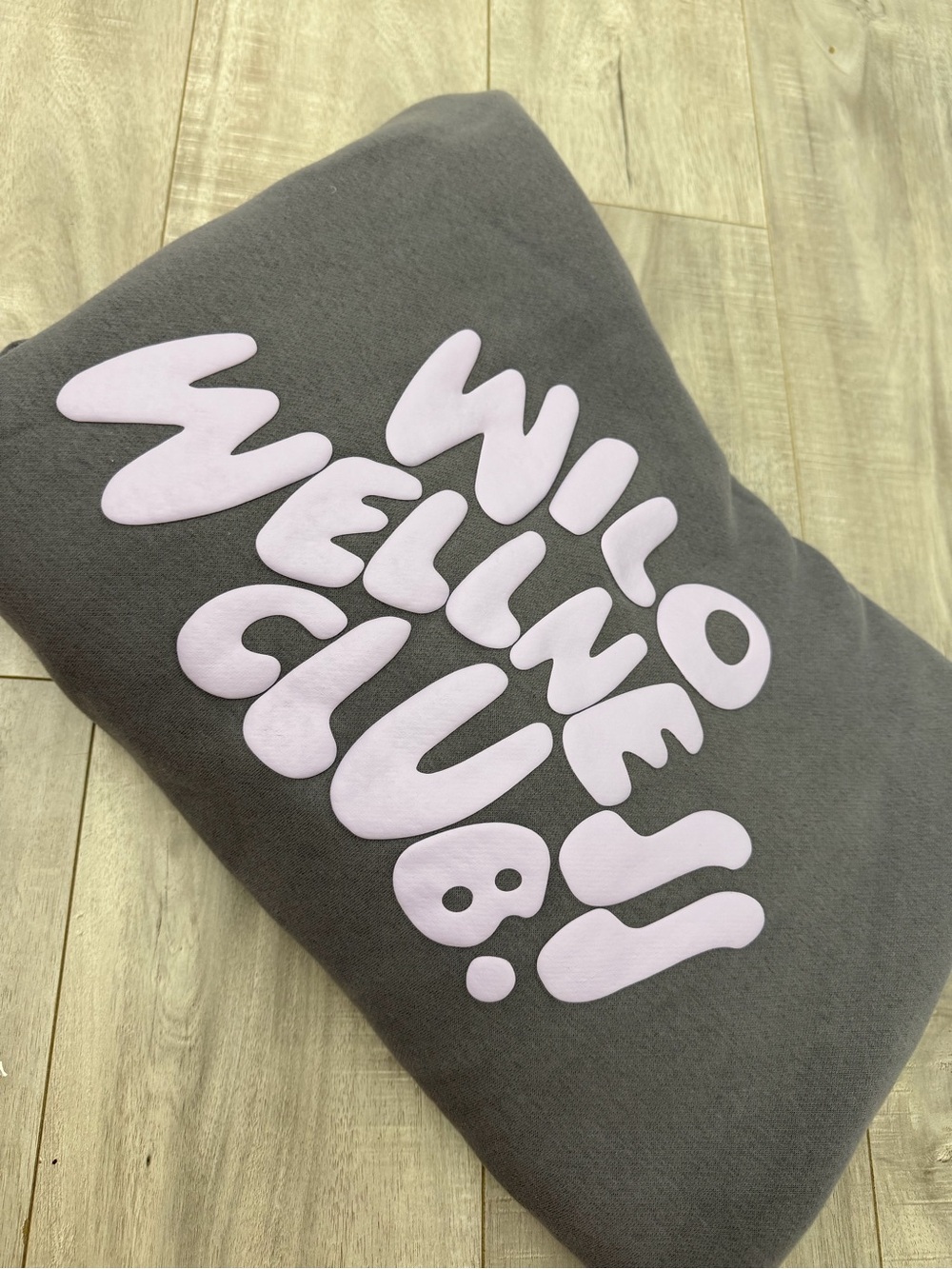 NWT Wilo the Label exclusive grey hoodie 🩶💜 - Picture 2 of 5